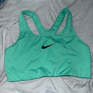 Nike Teal Racerback Sports Bra with Black Swoosh